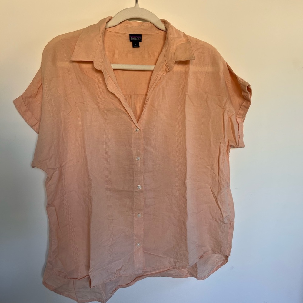 Patagonia Women’s Lightweight A/C Short Sleeve Button Down Shirt Size M
